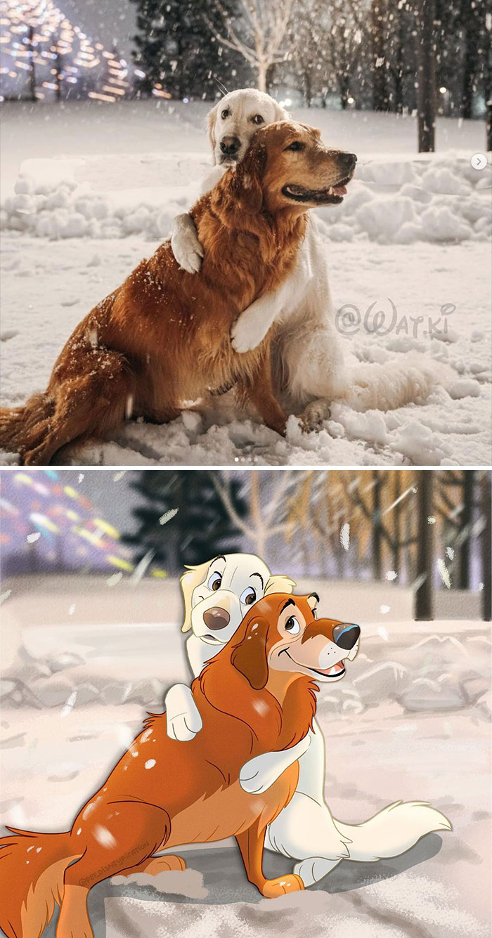 People Send Pics Of Their Pets To This Artist And She Disneyfies Them (30 New Pics)