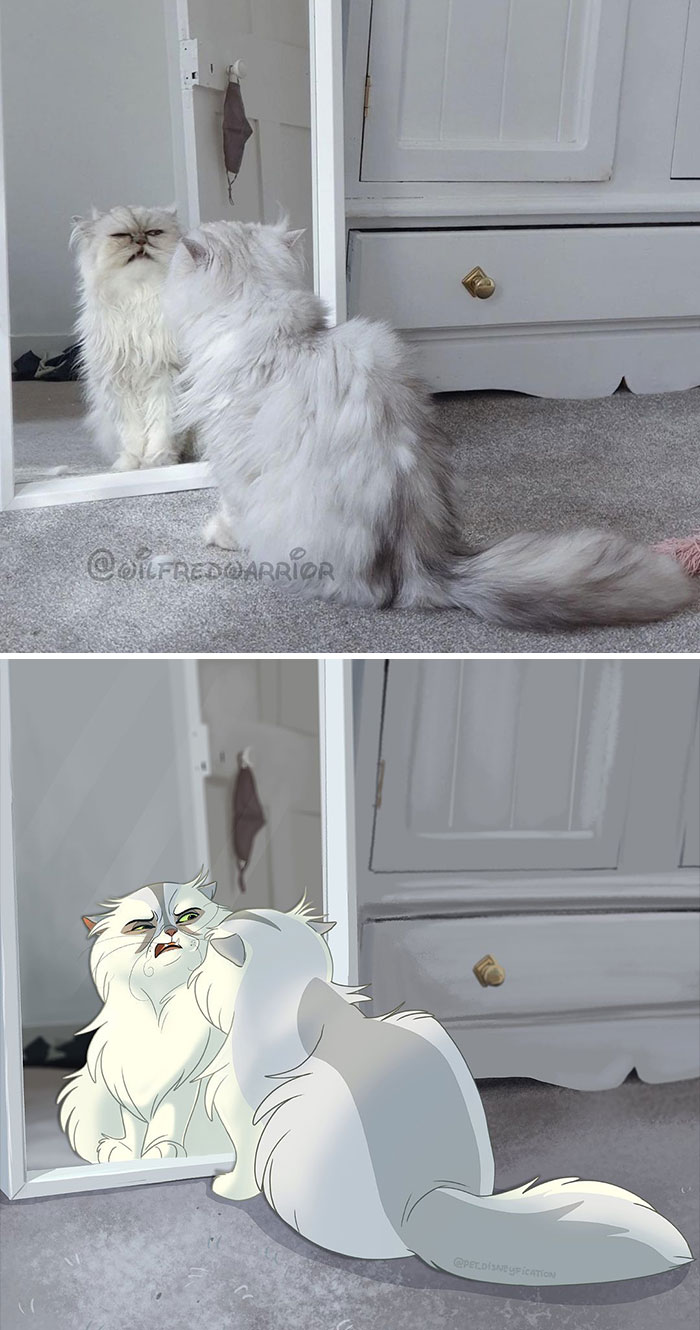 People Send Pics Of Their Pets To This Artist And She Disneyfies Them (30 New Pics)