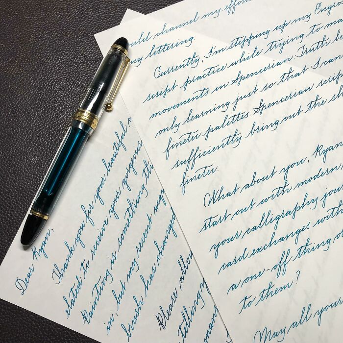 Espero que te guste mi escritura cursiva espenceriana