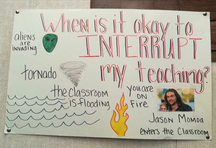 Una regla de mi profesora