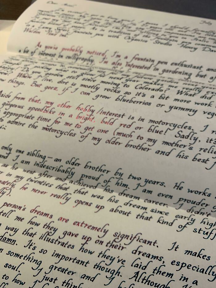 Esta carta de mi amigo por correspondencia