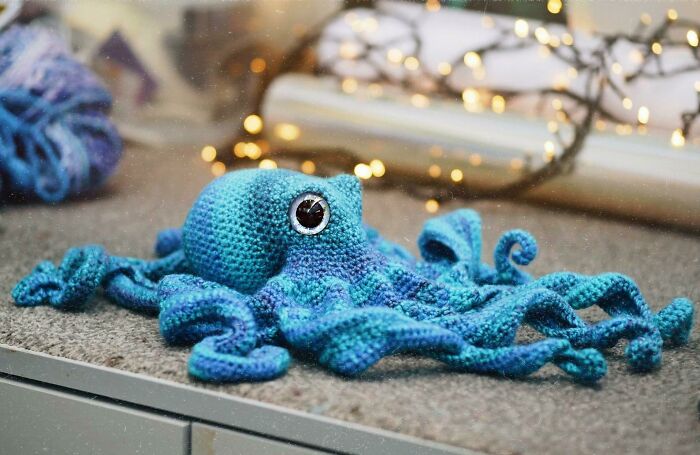Al fin acabé al 100% mi patrón de pulpo favorito 