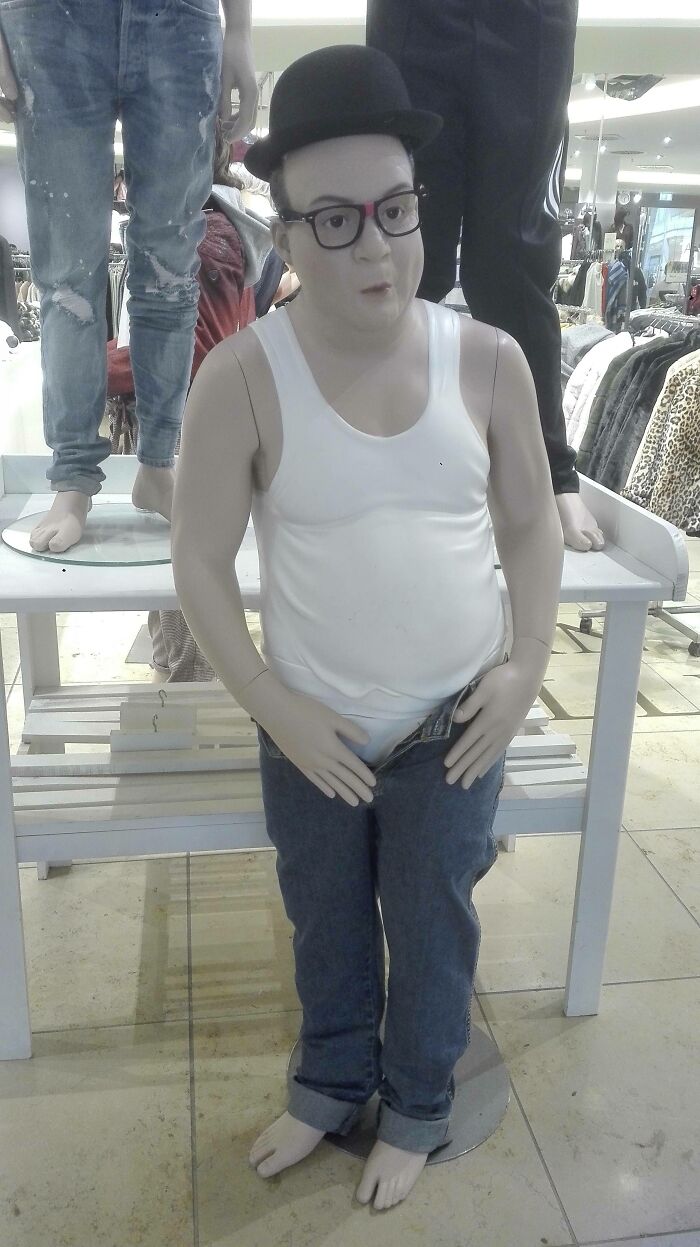 Este maniquí en un centro comercial alemán