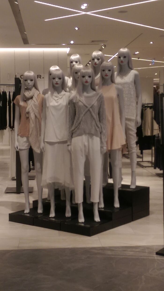 Estos maniquíes son aterradores