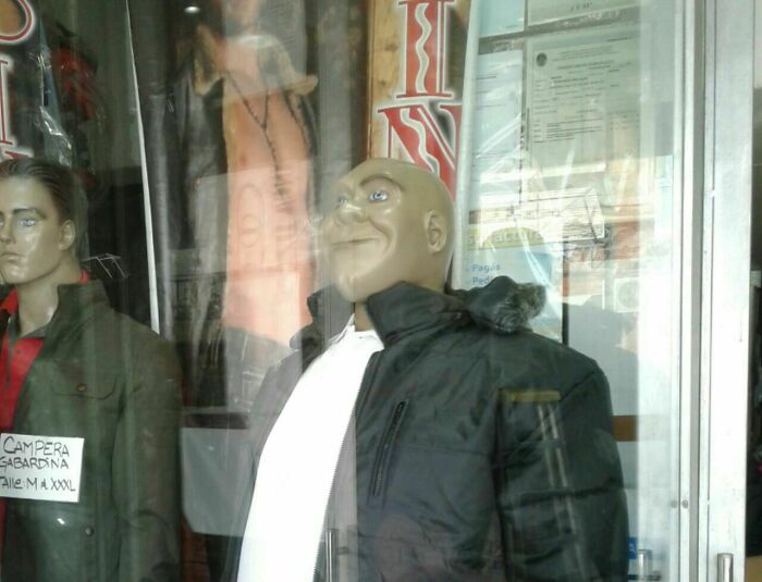 Este maniquí inspirado en Shrek