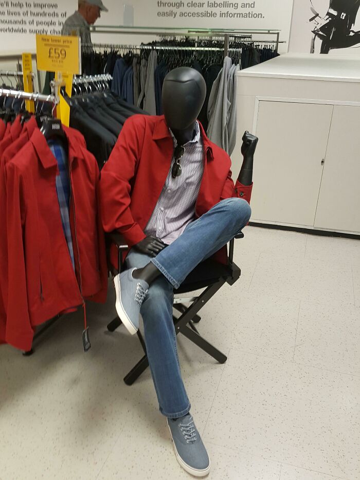 Este maniquí con personalidad