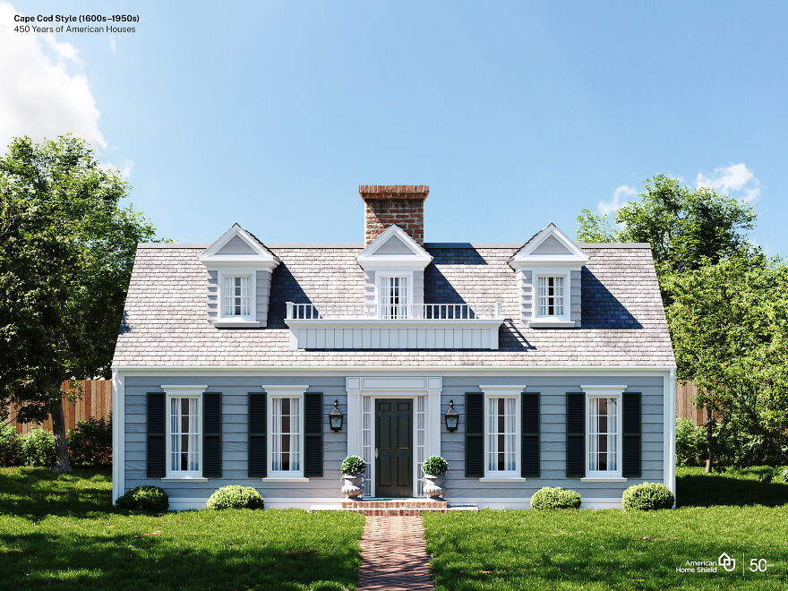 Estos diseñadores visualizaron la misma casa norteamericana en 10 estilos diferentes de los últimos 5 siglos