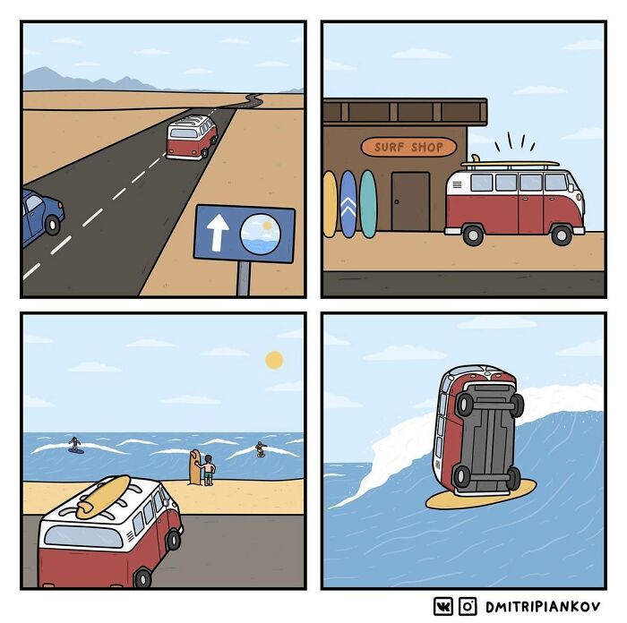 This Artist Makes Dark Humor Comics With Surprising Endings (30 Pics)