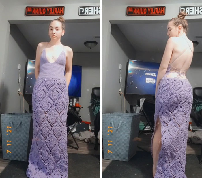 Ayer terminé este vestido y una de mis amigas ya quiere comprarlo