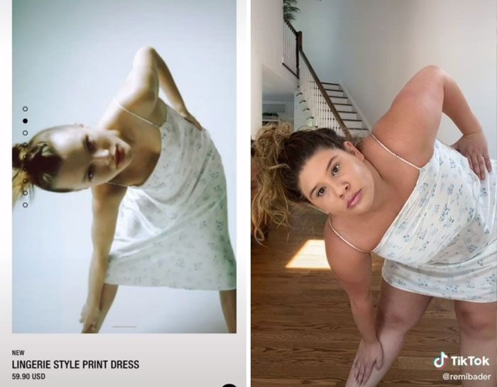 Esta mujer recrea las poses que realizan las modelos de Zara para demostrar lo ridículas que son