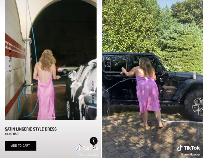 Esta mujer recrea las poses que realizan las modelos de Zara para demostrar lo ridículas que son