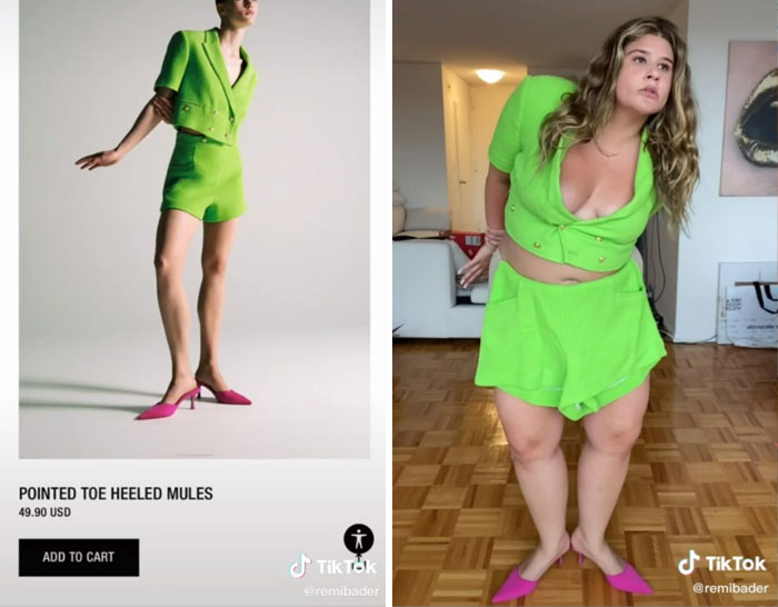 Esta mujer recrea las poses que realizan las modelos de Zara para demostrar lo ridículas que son