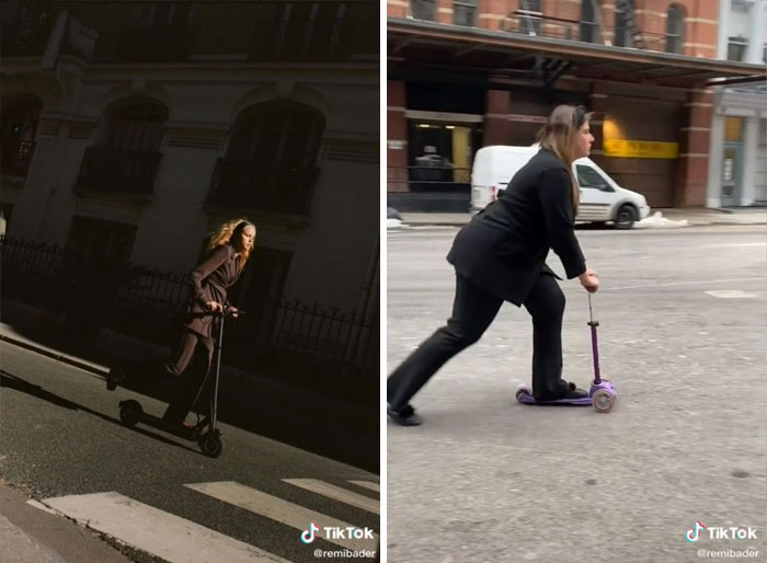 Esta mujer recrea las poses que realizan las modelos de Zara para demostrar lo ridículas que son