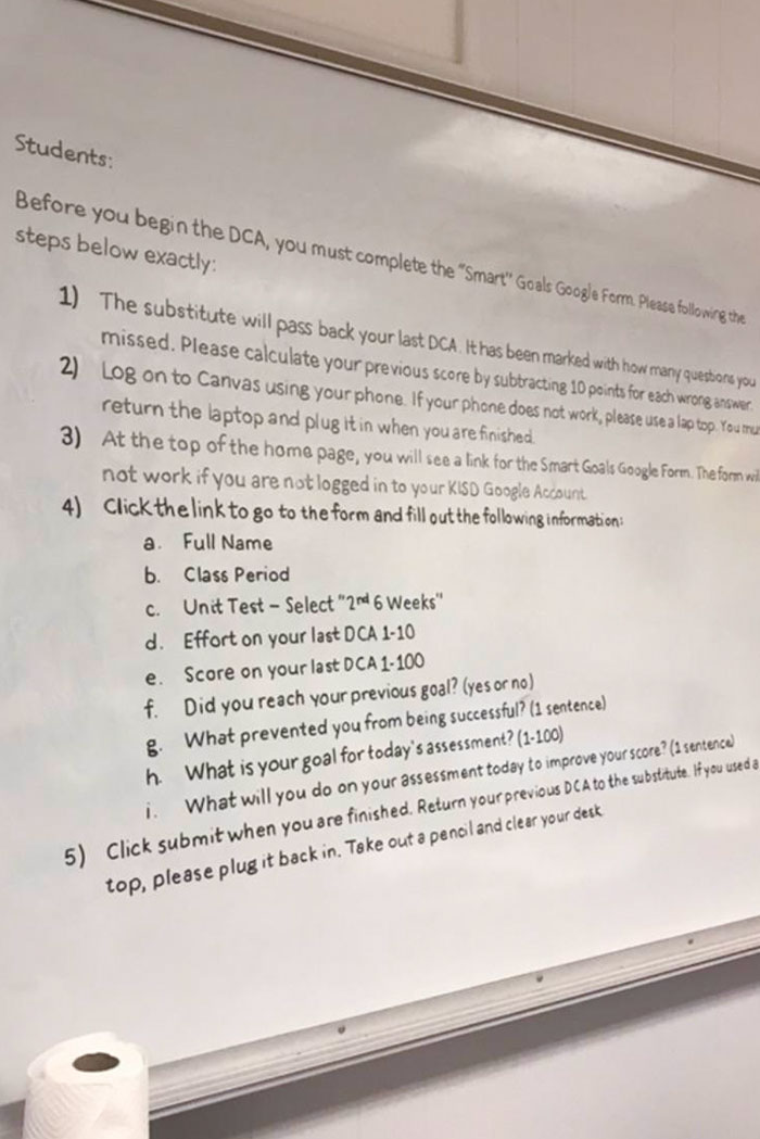La agenda de mi profesor de inglés