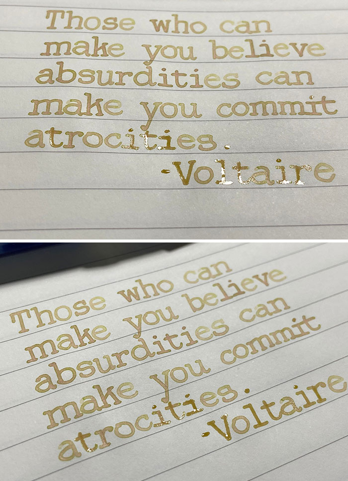 Voltaire sabe lo que pasa