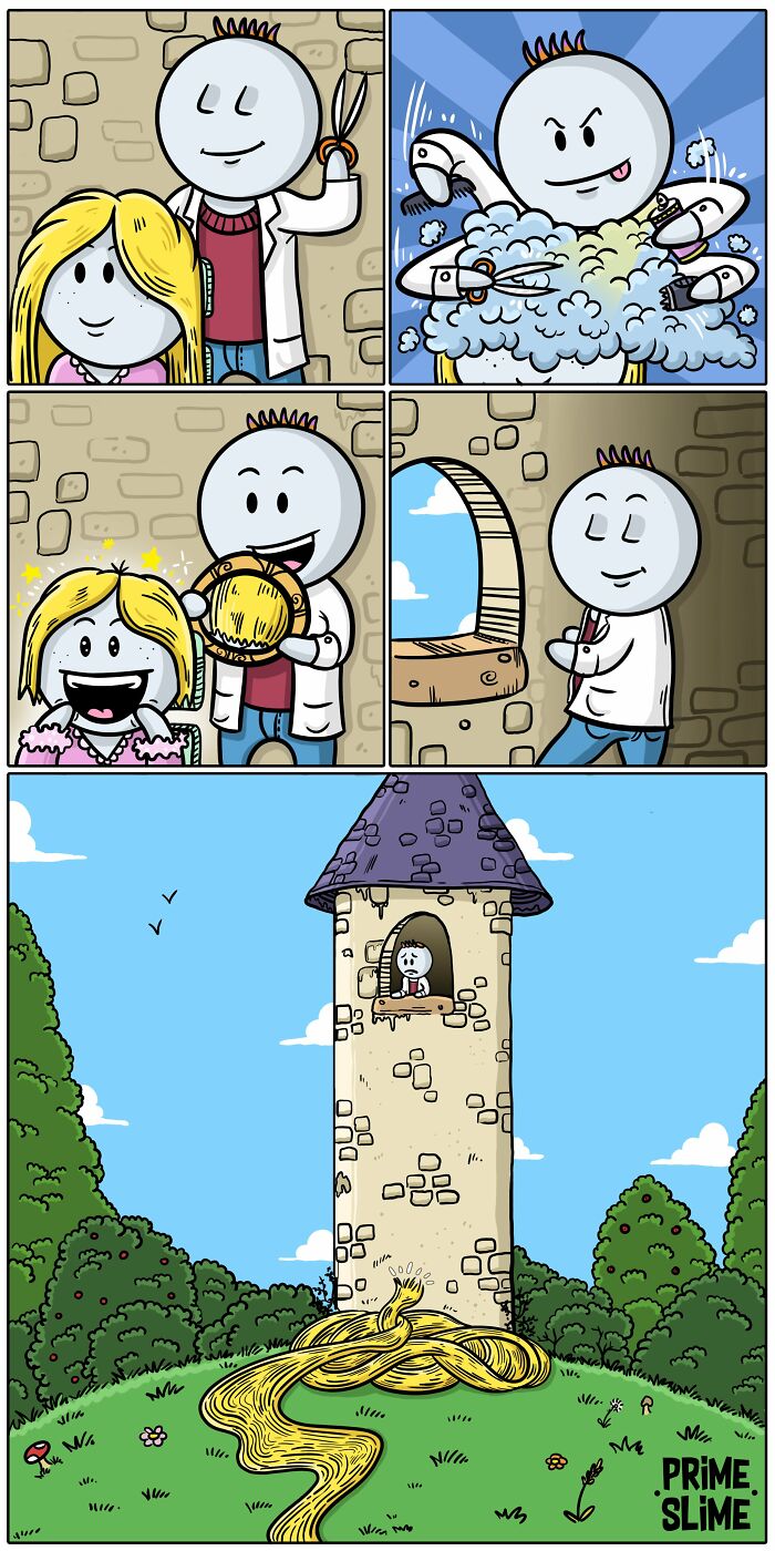 Artist Duo Makes Absurd Comics With Surprising Endings (24 Pics)