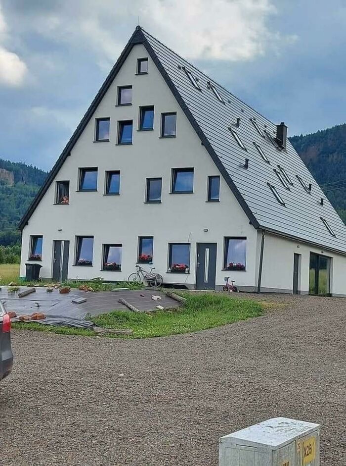Una casa como un calendario de adviento