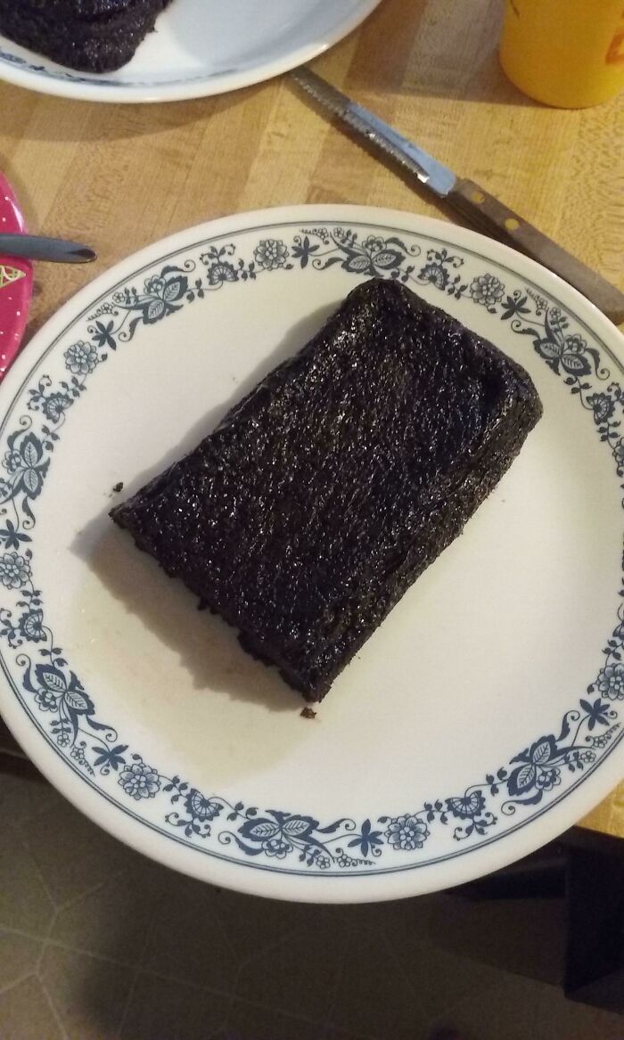 Hice pan de plátano. Olvidé la harina