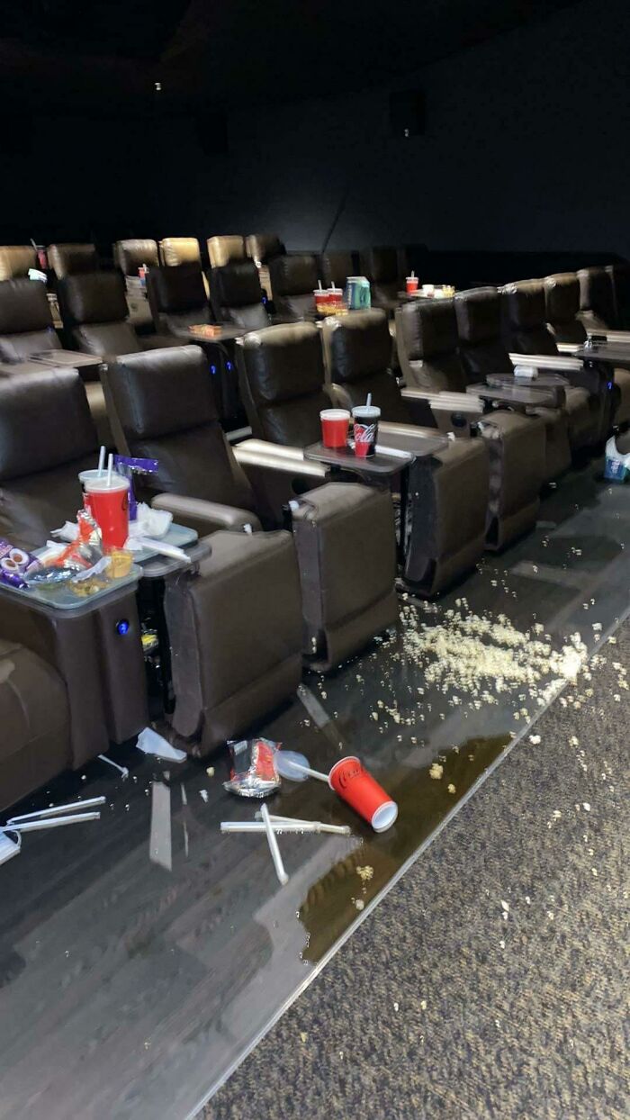Trabajo en un cine y esto es algo habitual