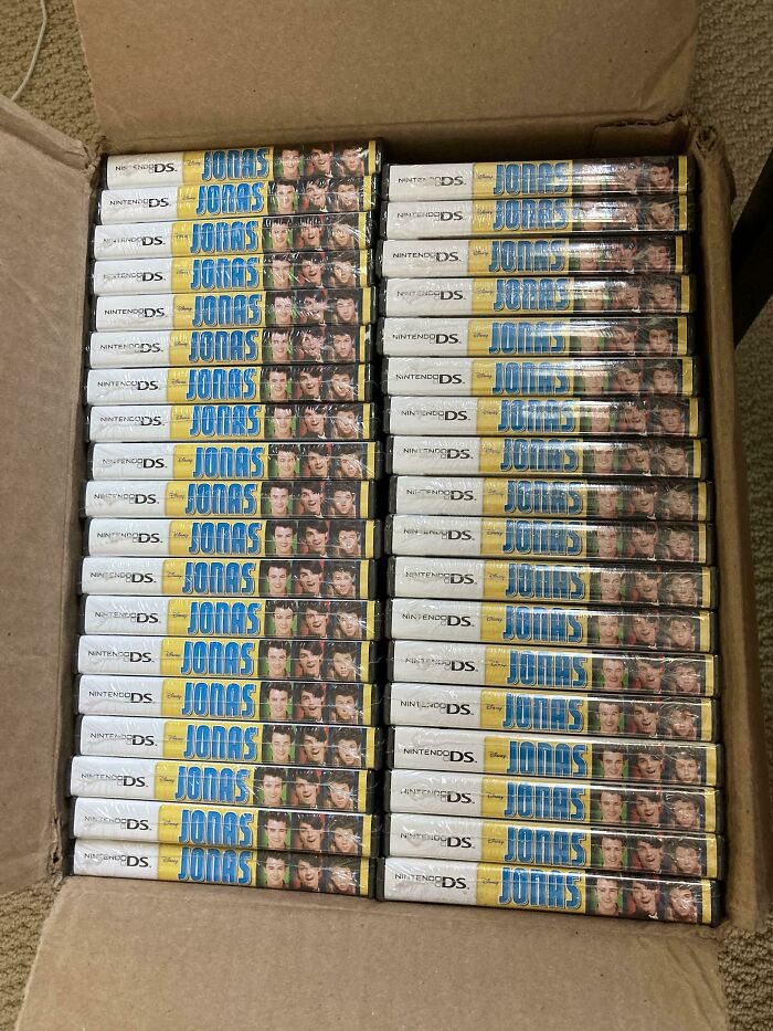 Pedí 100 cajas de Nintendo DS "vacías" y obtuve 100 copias de los Jonas