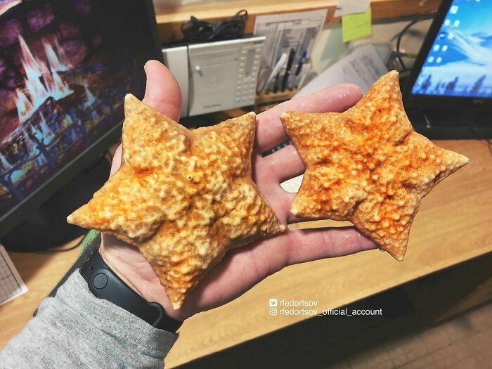 Son estrellas de mar reales, pero parecen galletas