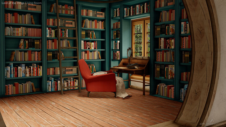 Contratamos a un increíble diseñador de interiores para que transformara nuestras películas favoritas en conceptos para salas de estar