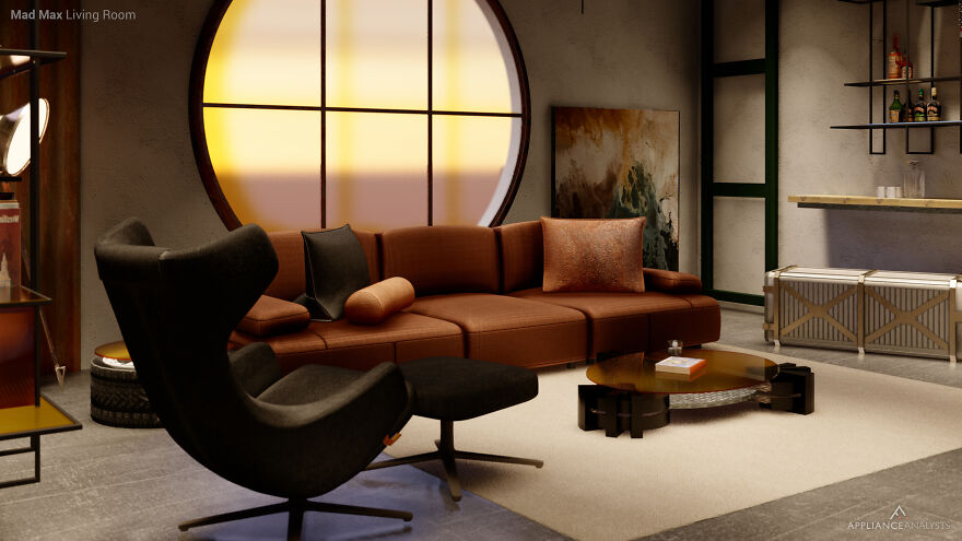 Contratamos a un increíble diseñador de interiores para que transformara nuestras películas favoritas en conceptos para salas de estar