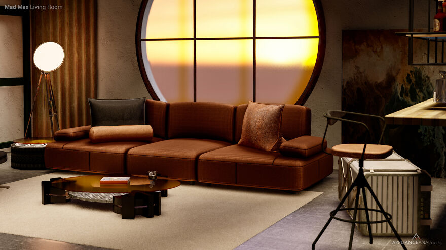 Contratamos a un increíble diseñador de interiores para que transformara nuestras películas favoritas en conceptos para salas de estar