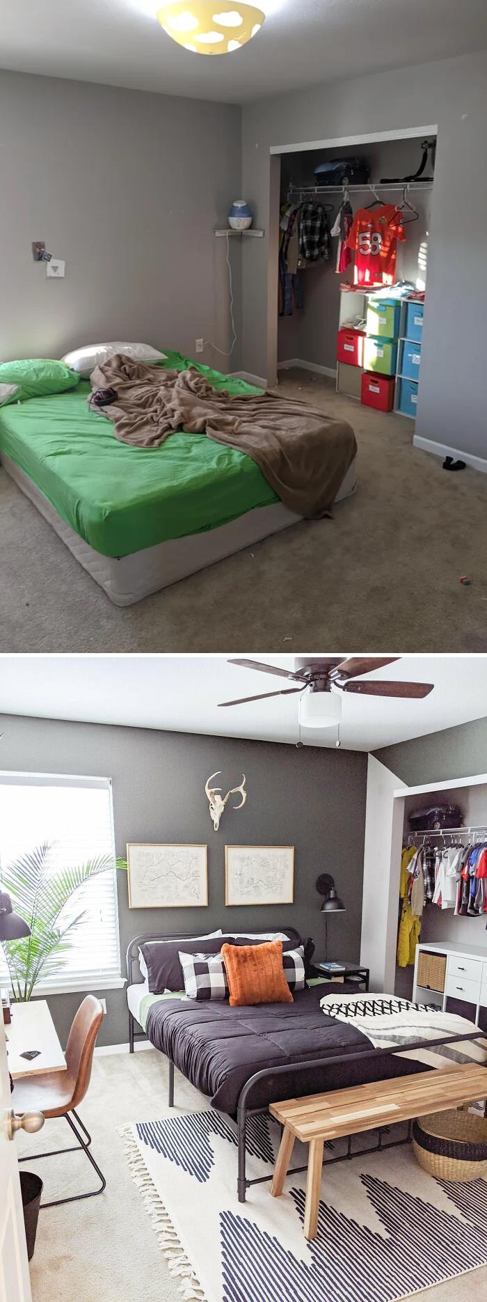 Cambio De Imagen De Dormitorio Para Mi Hijo De 9 Años. Denver, Colorado.