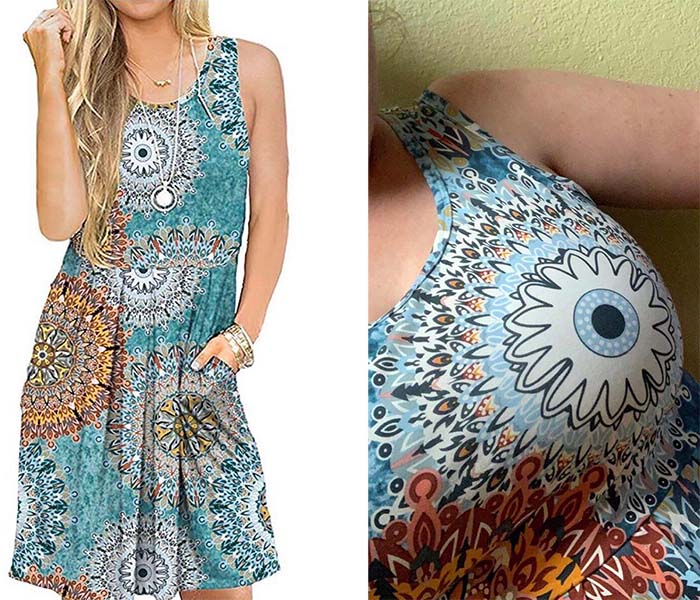 Gracias a la reseña de esta mujer en Amazon, borré inmediatamente este vestido de mi cesta