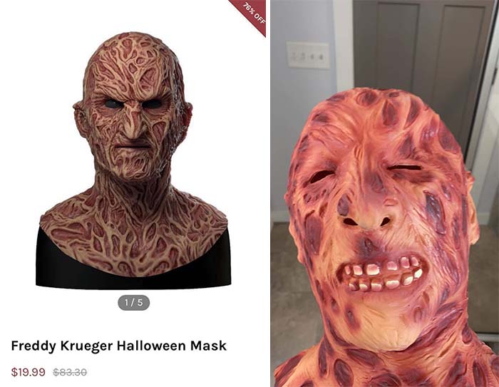 Cuando pides tu disfraz de Halloween a Wish. Pedí a Freddie. Creo que tengo a su primo Eddie