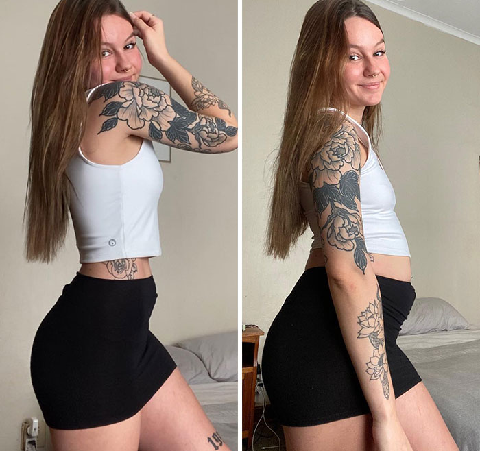 This Woman Goes Viral Online For Reminding People What Real Bodies Look Like By Sharing These 30 Side-By-Side Pictures (New Pics)
