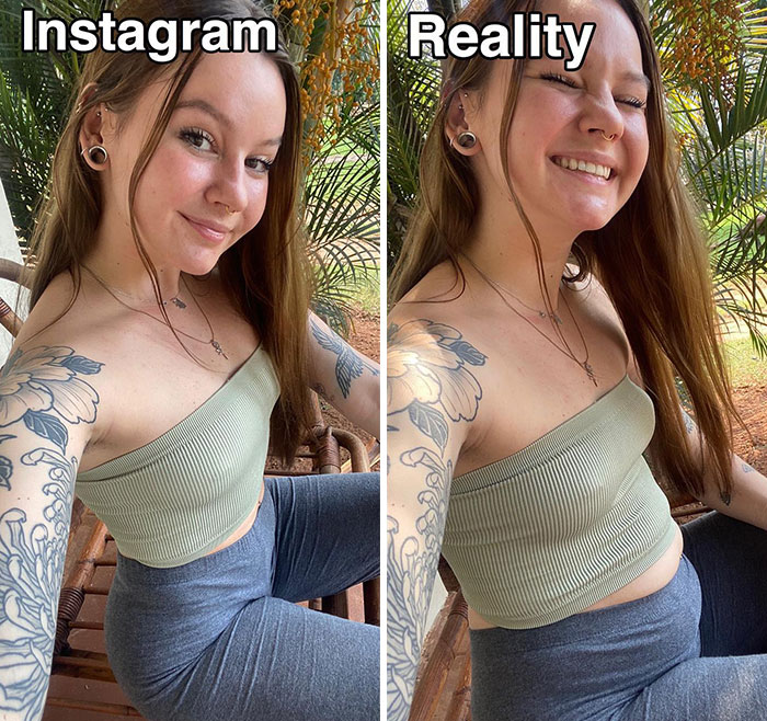 This Woman Goes Viral Online For Reminding People What Real Bodies Look Like By Sharing These 30 Side-By-Side Pictures (New Pics)