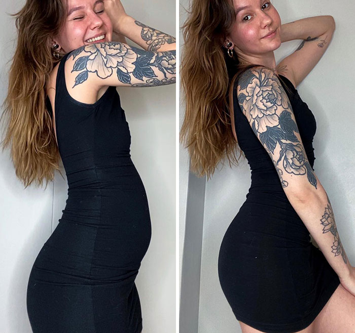 This Woman Goes Viral Online For Reminding People What Real Bodies Look Like By Sharing These 30 Side-By-Side Pictures (New Pics)