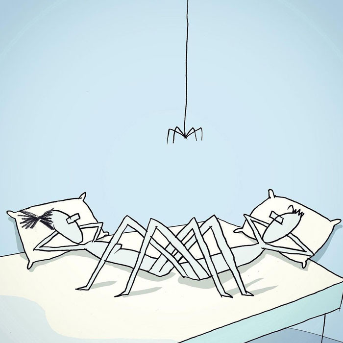 30 Ilustraciones sobre relaciones y la vida diaria creadas por este artista israelí