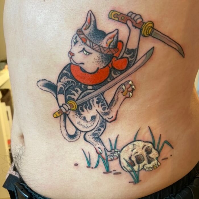 Solo un gatito samurái