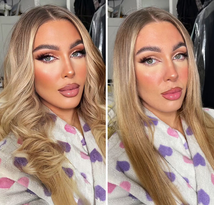 TikToker Goes Viral By Exposing The Truth Behind Heavily-Edited Pictures On Social Media (30 Pics)