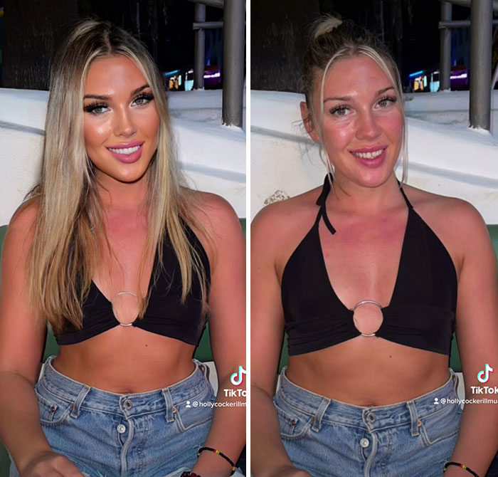 TikToker Goes Viral By Exposing The Truth Behind Heavily-Edited Pictures On Social Media (30 Pics)