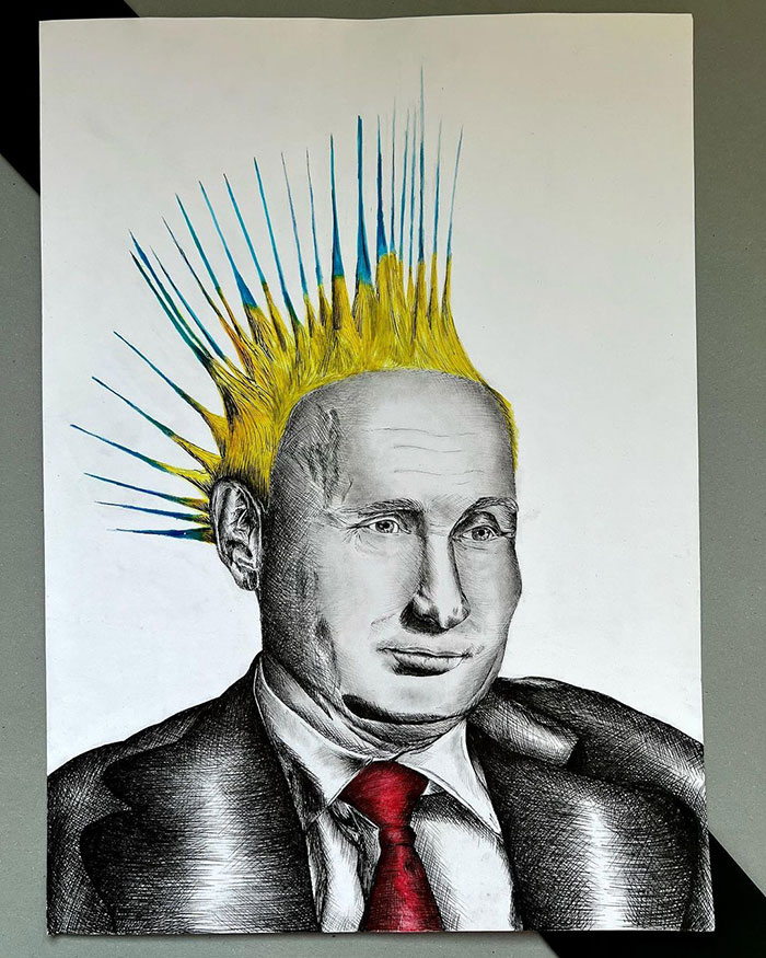 29 Heartbreaking, Yet Moving Pieces Made By Artists All Over The World After The Russian Invasion Of Ukraine