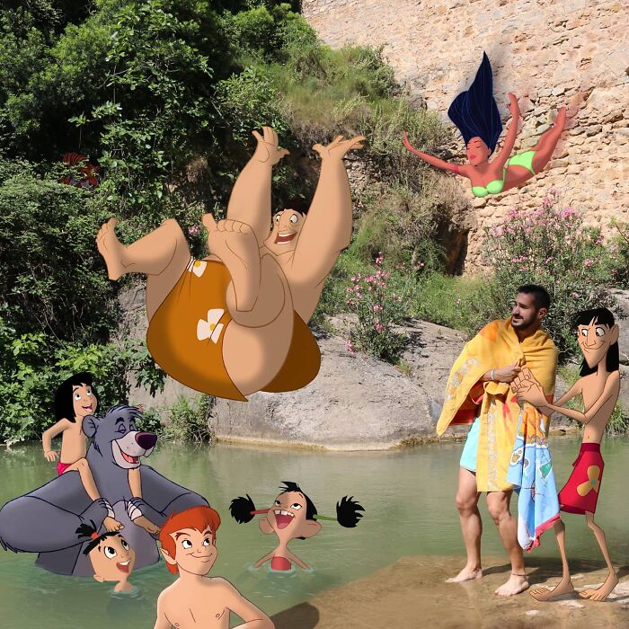 Elementary School Teacher Photoshops Classic Disney Characters Into His Life And The Result Is Captivating (29 New Pics)