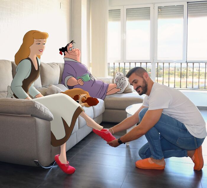 Elementary School Teacher Photoshops Classic Disney Characters Into His Life And The Result Is Captivating (29 New Pics)