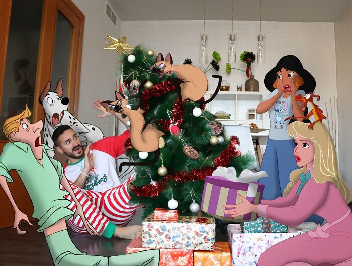 Elementary School Teacher Photoshops Classic Disney Characters Into His Life And The Result Is Captivating (29 New Pics)