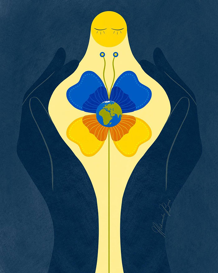 29 Heartbreaking, Yet Moving Pieces Made By Artists All Over The World After The Russian Invasion Of Ukraine