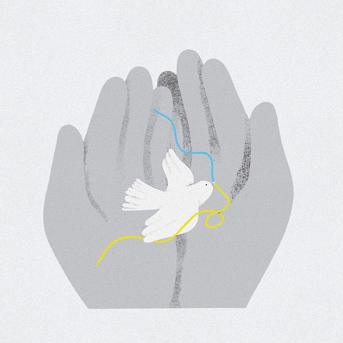 29 Heartbreaking, Yet Moving Pieces Made By Artists All Over The World After The Russian Invasion Of Ukraine