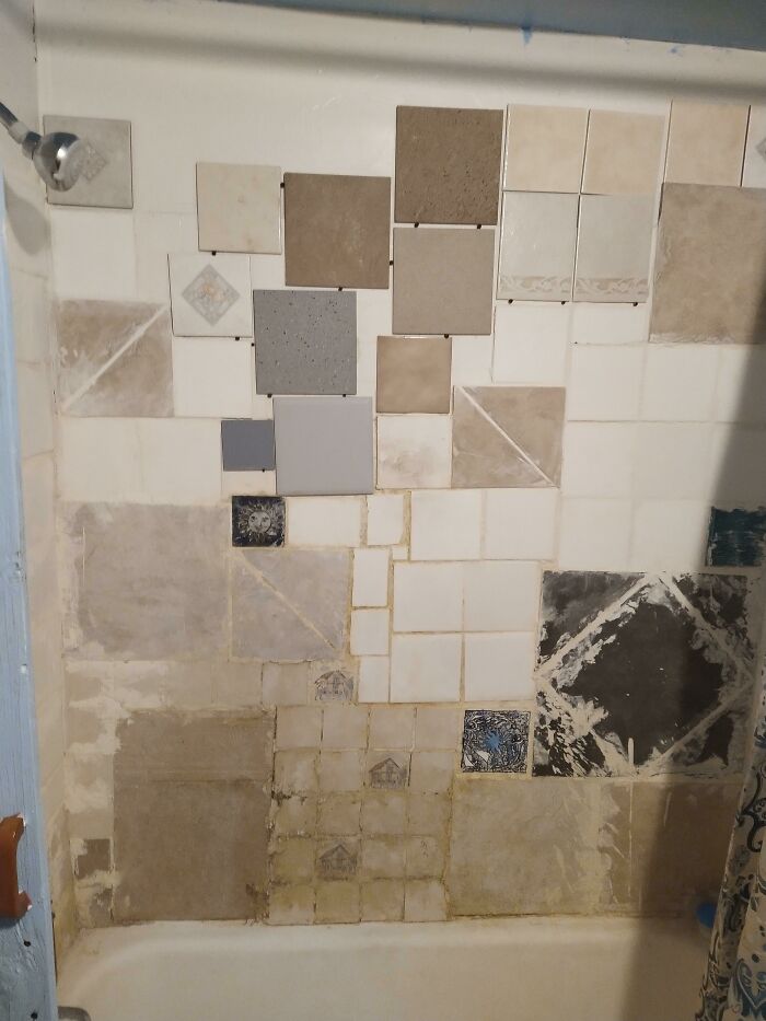 Una ducha chapucera que vi cuando buscaba casa