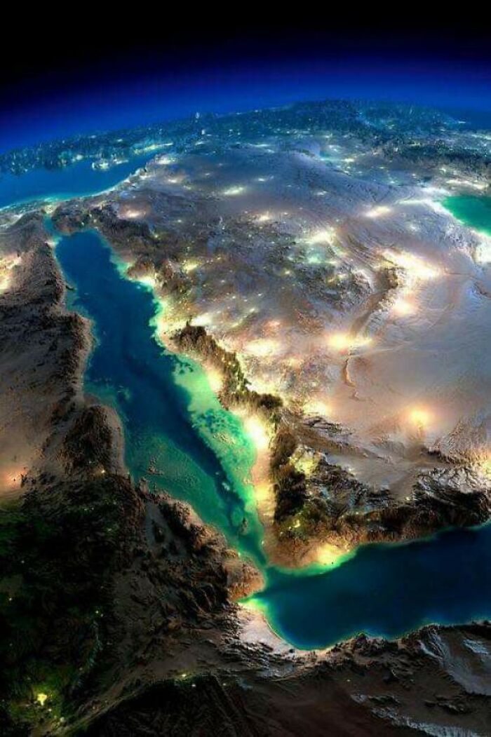 El Mar Rojo desde el espacio