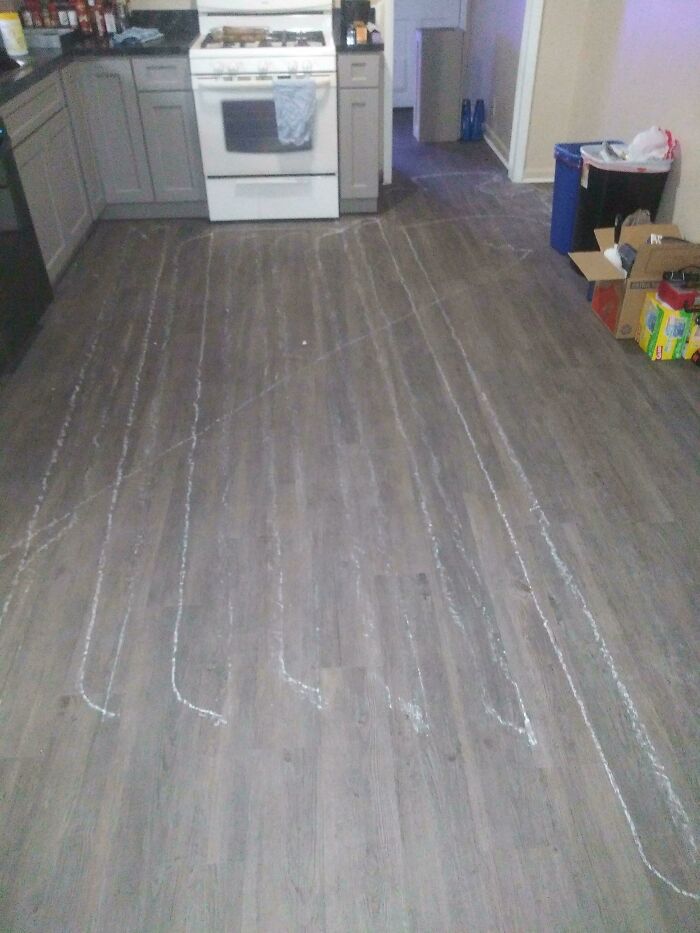 Estoy haciendo una reforma y mi Roomba encontró un pequeño trozo de yeso