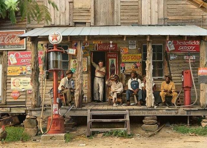 Tienda rural en un camino de tierra de Carolina del Norte, 1939