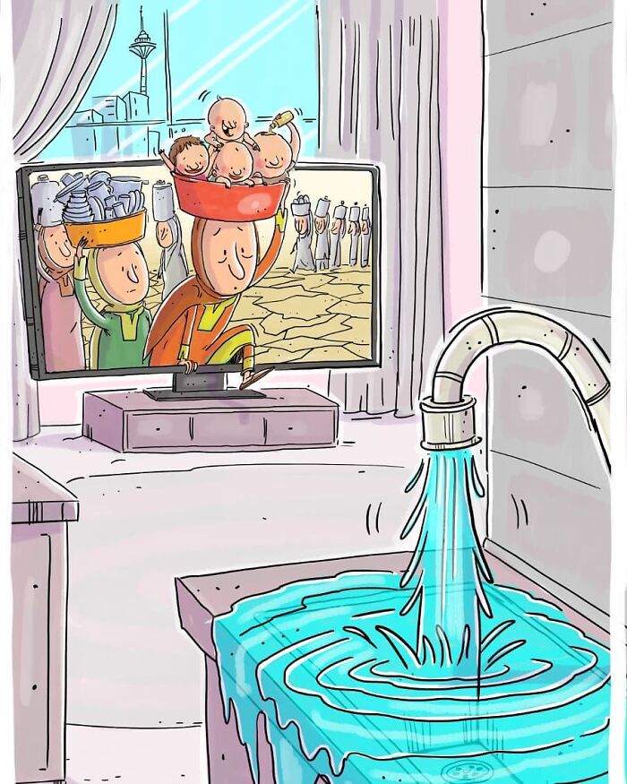 Artist Reveals What’s Wrong With Our Modern Society In These 30 Satirical Illustrations