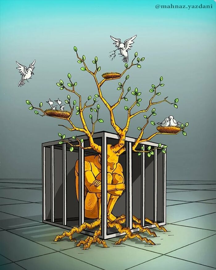 Artist Reveals What’s Wrong With Our Modern Society In These 30 Satirical Illustrations